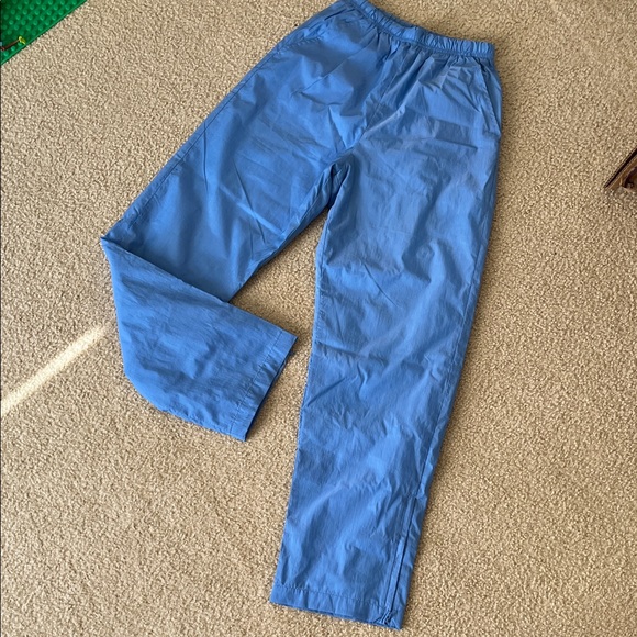 Eddie Bauer Women's Rip Stop Blue Nylon Athletic Vintage Y2K Track Pants Small - Picture 2 of 13
